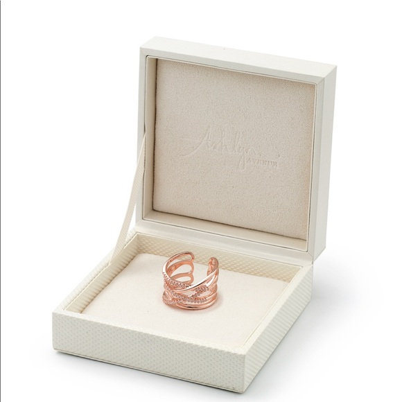COPY - 18K Rose-Gold Plated Tiered Wrap Ring 0.45… - Picture 2 of 6